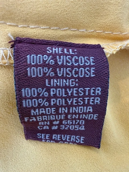 Anthropologie Ranna Gill Veronica Yellow Crochet Lace Floral Dress Size S - Picture 10 of 14